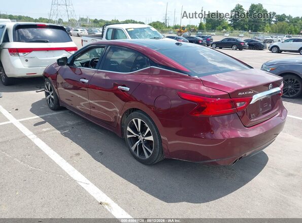 1N4AA6APXHC456622 2017 NISSAN MAXIMA Бордовый Задняя левая четверть