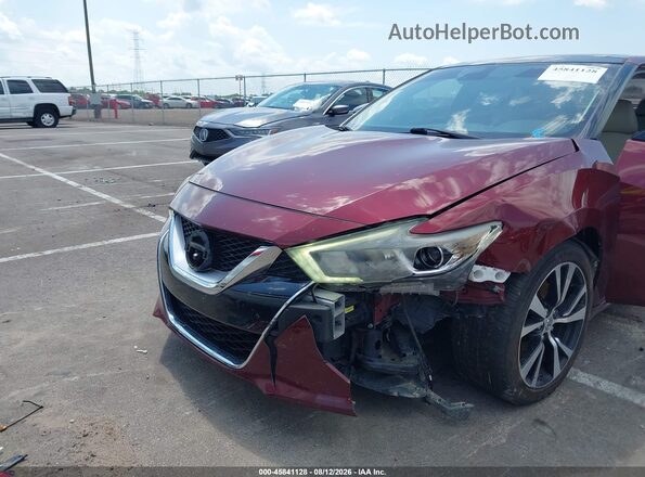 1N4AA6APXHC456622 2017 NISSAN MAXIMA Бордовый Вид спереди