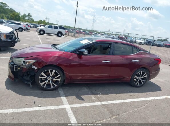 1N4AA6APXHC456622 2017 NISSAN MAXIMA Бордовый Панорамный вид салона 360°