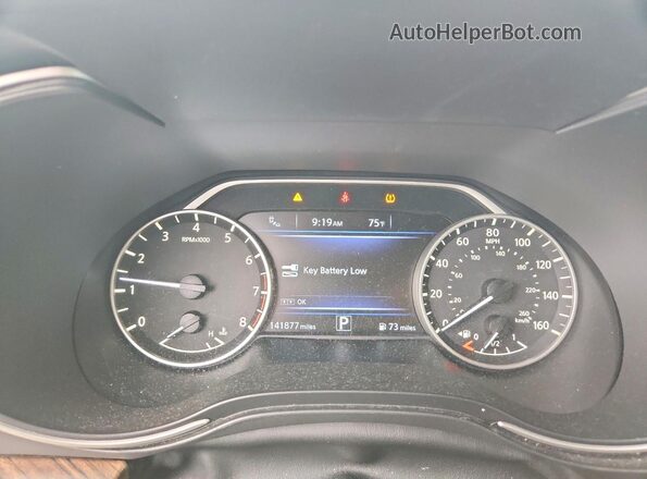 1N4AA6APXJC362522 2018 NISSAN MAXIMA Blue Instrument cluster view