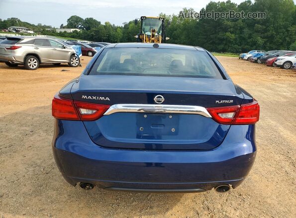 1N4AA6APXJC362522 2018 NISSAN MAXIMA Blue Rear view