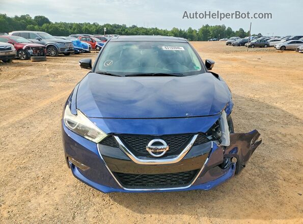 1N4AA6APXJC362522 2018 NISSAN MAXIMA Blue Front view