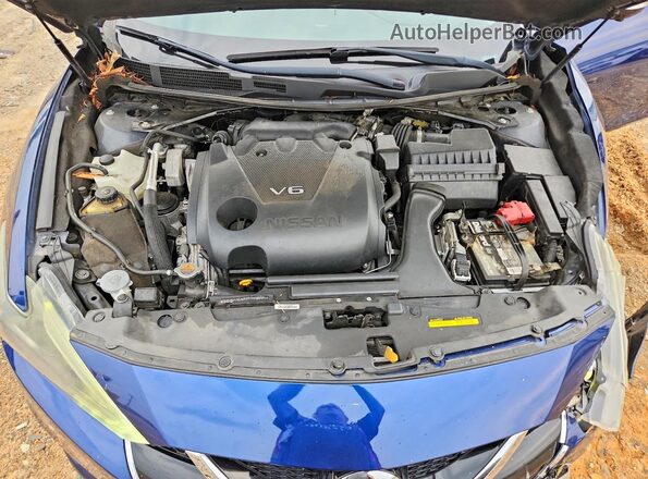 1N4AA6APXJC362522 2018 NISSAN MAXIMA Blue Rear interior view