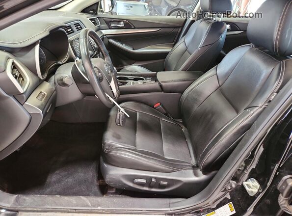 1N4AA6AV1KC381704 2019 NISSAN MAXIMA Черный Вид салона спереди