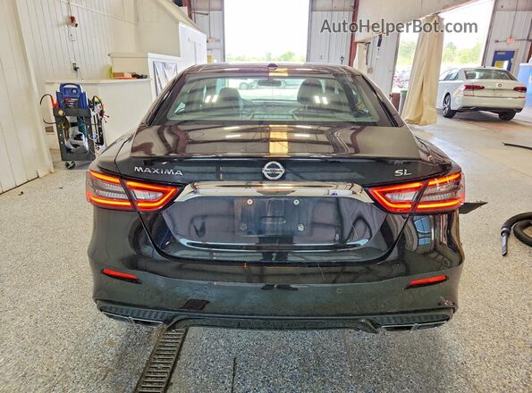 1N4AA6AV1KC381704 2019 NISSAN MAXIMA Черный Вид сзади