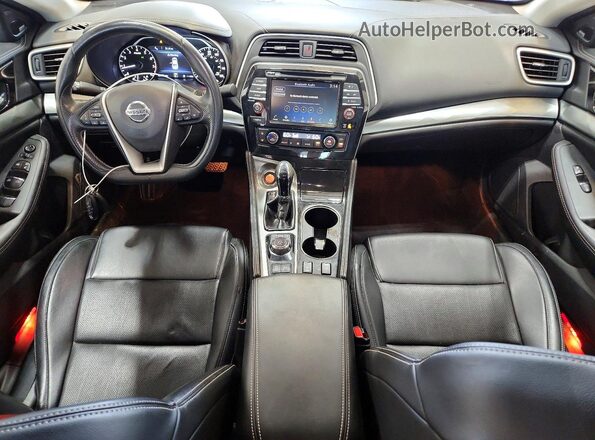 1N4AA6AV1KC381704 2019 NISSAN MAXIMA Черный Вид панели приборов
