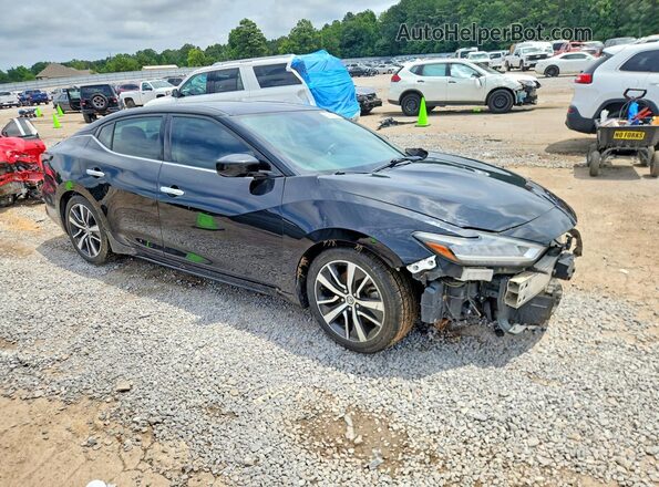 1N4AA6AV2KC361817 2019 NISSAN MAXIMA Черный Передняя правая четверть