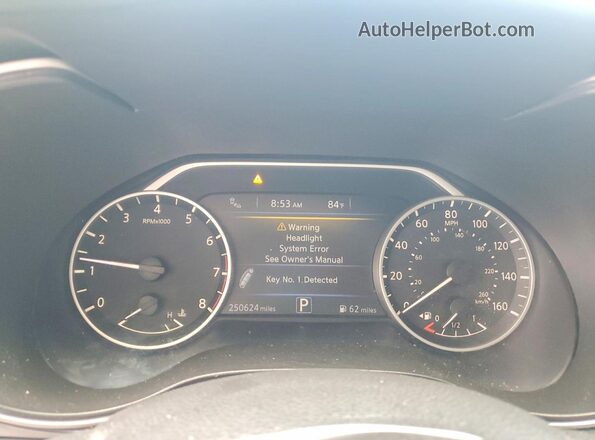 1N4AA6AV2KC365690 2019 NISSAN MAXIMA Black Vista del cuadro de instrumentos