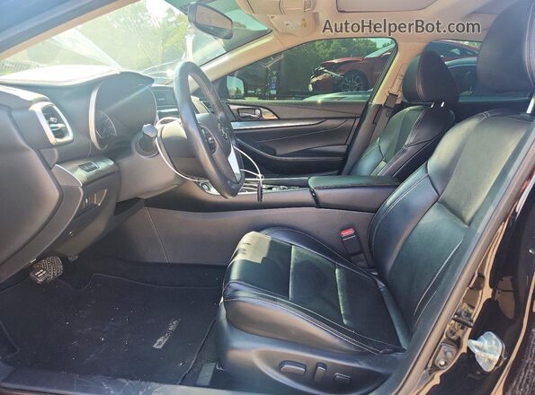 1N4AA6AV3KC370249 2019 NISSAN MAXIMA Черный Вид салона спереди