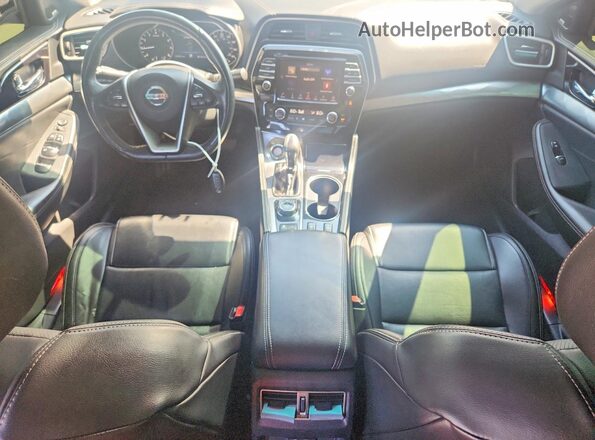 1N4AA6AV3KC370249 2019 NISSAN MAXIMA Черный Вид панели приборов