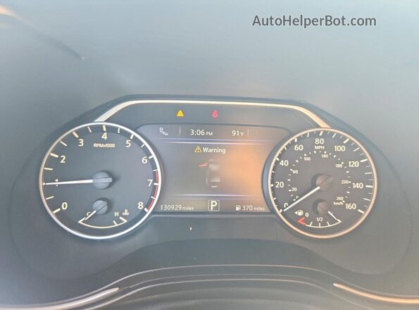 1N4AA6AV3KC370249 2019 NISSAN MAXIMA Черный Вид щитка приборов