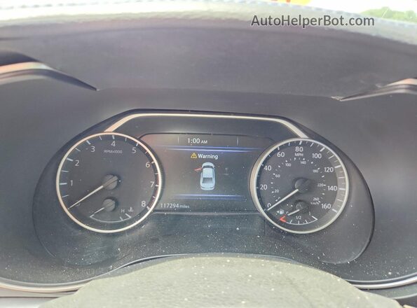 1N4AA6AV3KC376200 2019 NISSAN MAXIMA Серебряный Вид щитка приборов