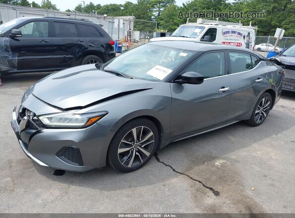 1N4AA6AV5KC365716 2019 NISSAN MAXIMA Gray Vista tres cuartos delantera izquierda