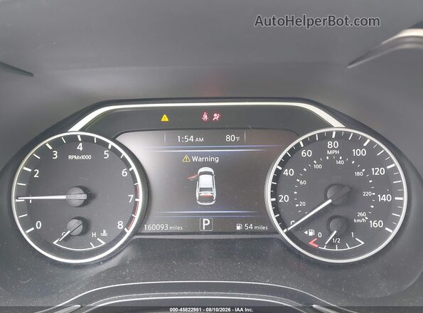 1N4AA6AV5KC365716 2019 NISSAN MAXIMA Gray Vista de los asientos traseros