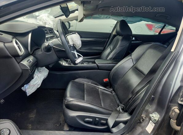 1N4AA6AV5KC370057 2019 NISSAN MAXIMA Gray წინა სალონის ხედი