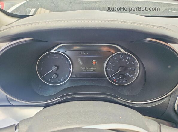 1N4AA6AV5KC370057 2019 NISSAN MAXIMA Gray ხელსაწყოთა პანელის ხედი