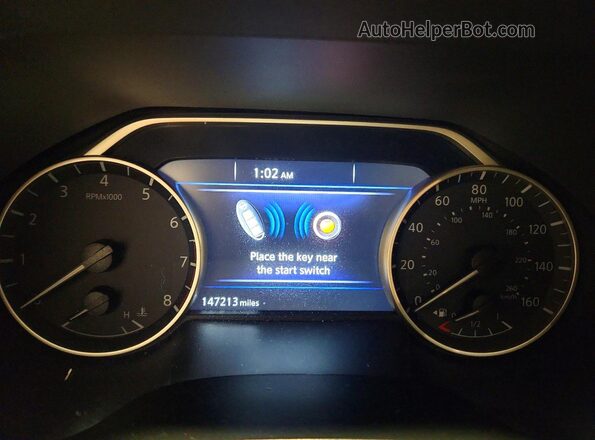 1N4AA6AV6KC363196 2019 NISSAN MAXIMA Black ხელსაწყოთა პანელის ხედი