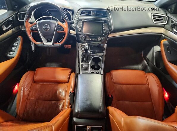 1N4AA6AV6KC363196 2019 NISSAN MAXIMA Black წინა პანელის ხედი
