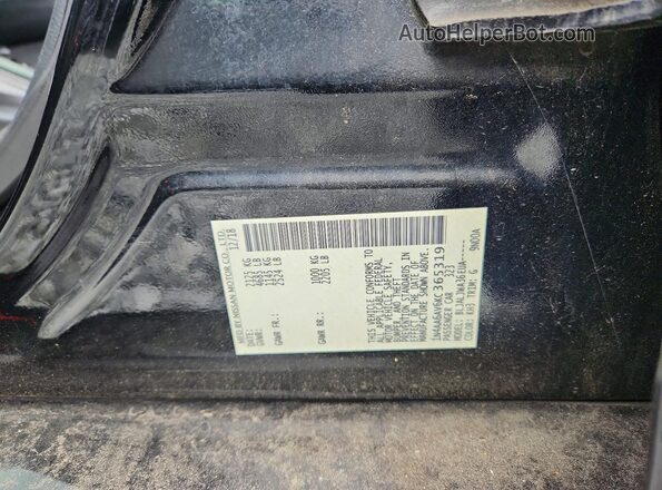 1N4AA6AV6KC365319 2019 NISSAN MAXIMA Black Вид підкапотного простору