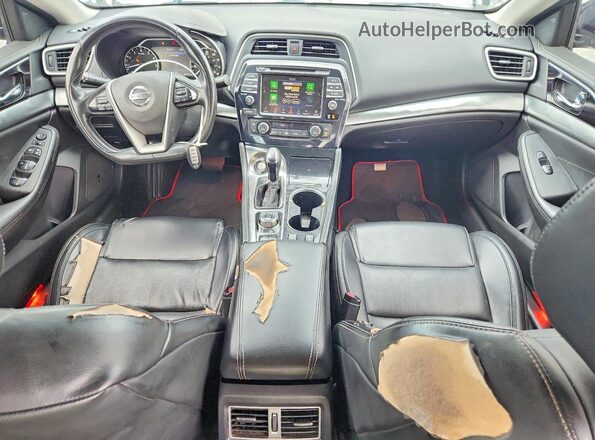 1N4AA6AV6KC365319 2019 NISSAN MAXIMA Black Вид панелі приладів