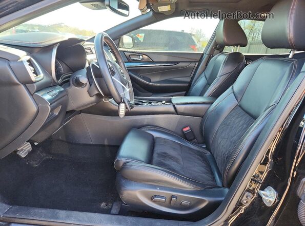 1N4AA6AV6KC376157 2019 NISSAN MAXIMA Black წინა სალონის ხედი