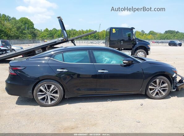 1N4AA6AV8KC366357 2019 NISSAN MAXIMA Black უკანა სალონის ხედი