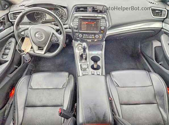 1N4AA6AV8KC377858 2019 NISSAN MAXIMA Черный Вид панели приборов