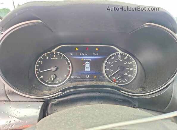 1N4AA6AV8KC377858 2019 NISSAN MAXIMA Черный Вид щитка приборов
