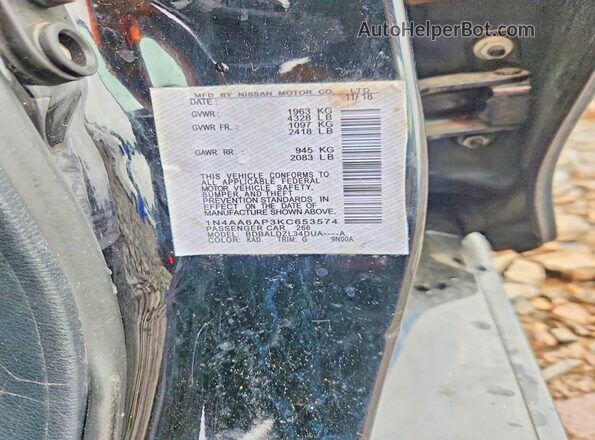1N4AA6AV8KC377858 2019 NISSAN MAXIMA Черный Вид подкапотного пространства