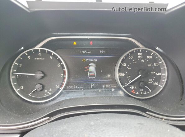 1N4AA6AV8KC381893 2019 NISSAN MAXIMA Gray ხელსაწყოთა პანელის ხედი