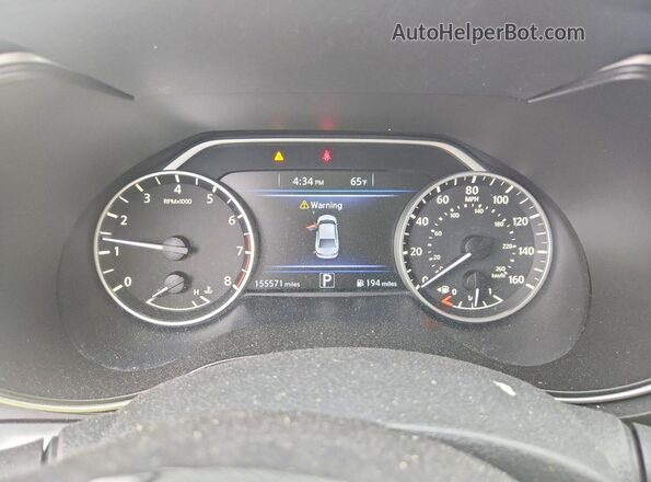 1N4AA6AVXKC378865 2019 NISSAN MAXIMA Black Вид щитка приладів