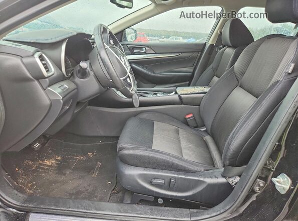 1N4AA6AVXKC378865 2019 NISSAN MAXIMA Black Вид салону спереду