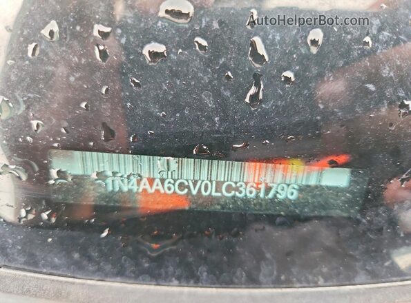 1N4AA6CV0LC361796 2020 NISSAN MAXIMA Black Вид підкапотного простору
