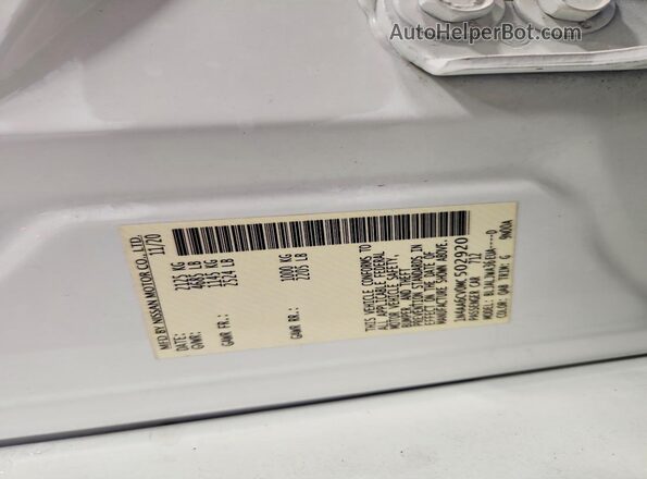 1N4AA6CV0MC502920 2021 NISSAN MAXIMA White Շարժիչի բաժամունքի տեսք