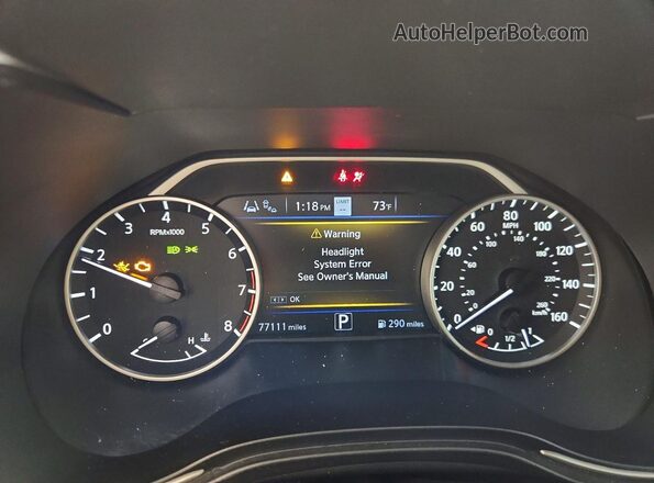 1N4AA6CV0MC502920 2021 NISSAN MAXIMA White Սարքավորումների վահանակի տեսք