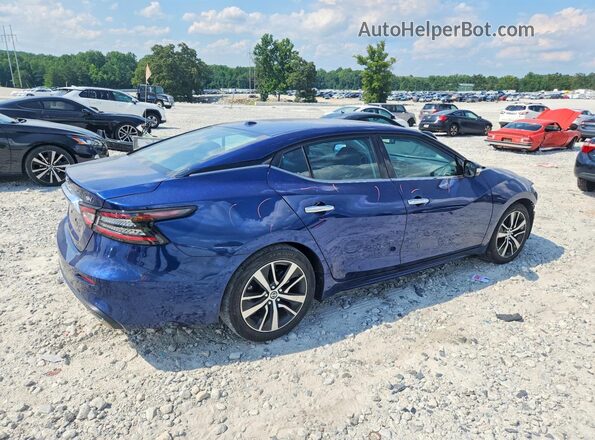1N4AA6CV1MC514350 2021 NISSAN MAXIMA Синий Задняя правая четверть