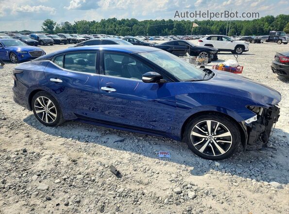 1N4AA6CV1MC514350 2021 NISSAN MAXIMA Синий Передняя правая четверть