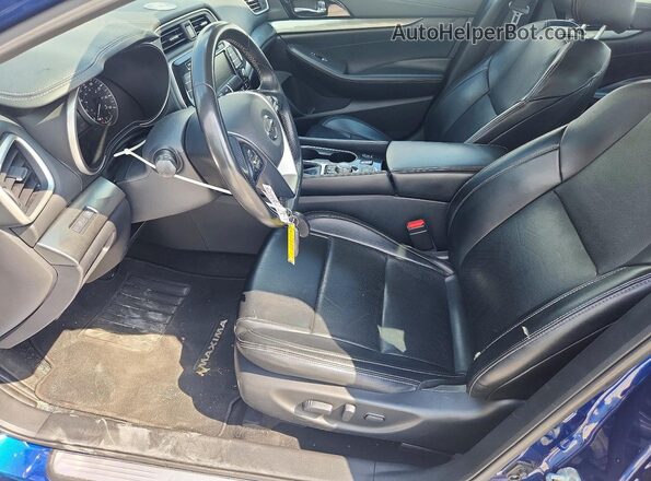 1N4AA6CV1MC514350 2021 NISSAN MAXIMA Синий Вид салона спереди
