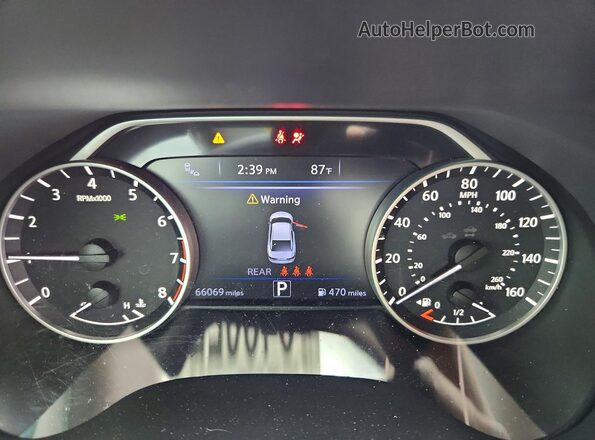 1N4AA6CV1PC504633 2023 NISSAN MAXIMA White Instrument cluster view