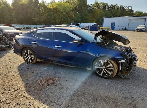 1N4AA6CV5LC372728 2020 NISSAN MAXIMA Синий Передняя правая четверть