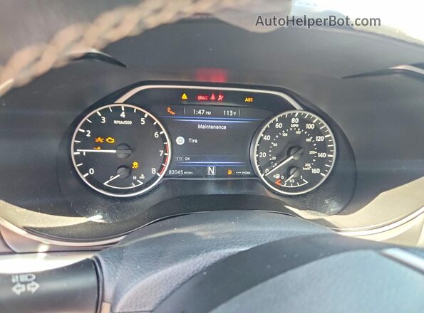 1N4AA6CV6LC364864 2020 NISSAN MAXIMA Charcoal Вид щитка приладів