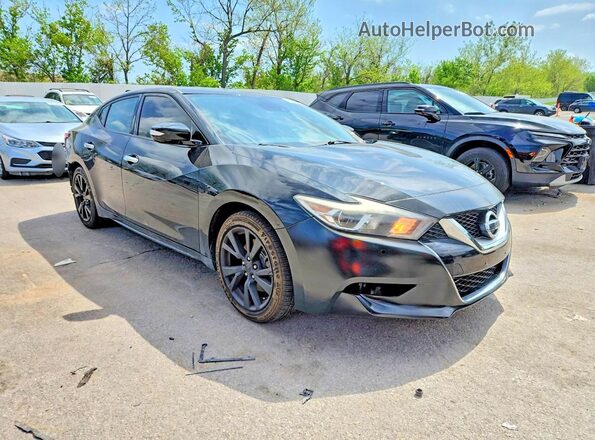 1N4AA6CV7MC507340 2021 NISSAN MAXIMA Черный Передняя правая четверть