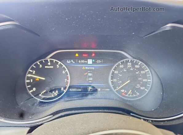 1N4AA6CV9MC514371 2021 NISSAN MAXIMA Gray ხელსაწყოთა პანელის ხედი