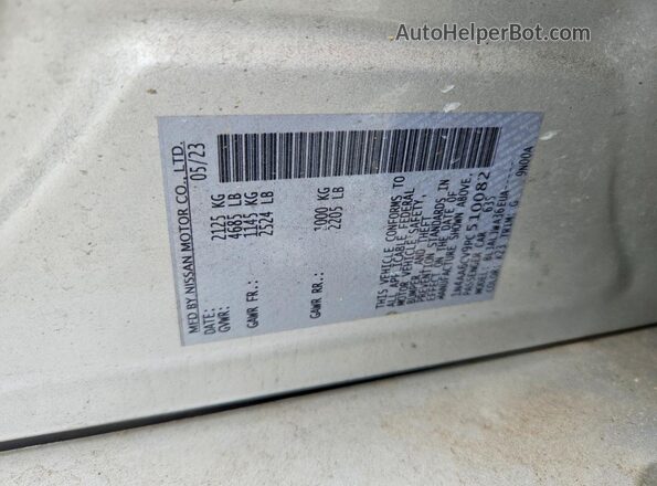 1N4AA6CV9PC510082 2023 NISSAN MAXIMA Silver Вид підкапотного простору