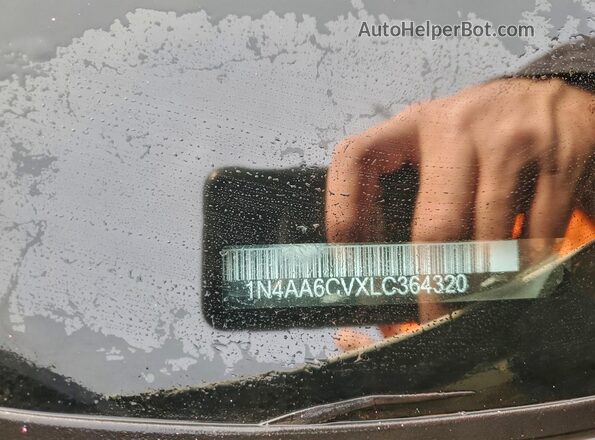 1N4AA6CVXLC364320 2020 NISSAN MAXIMA Silver Vista de la etiqueta del VIN