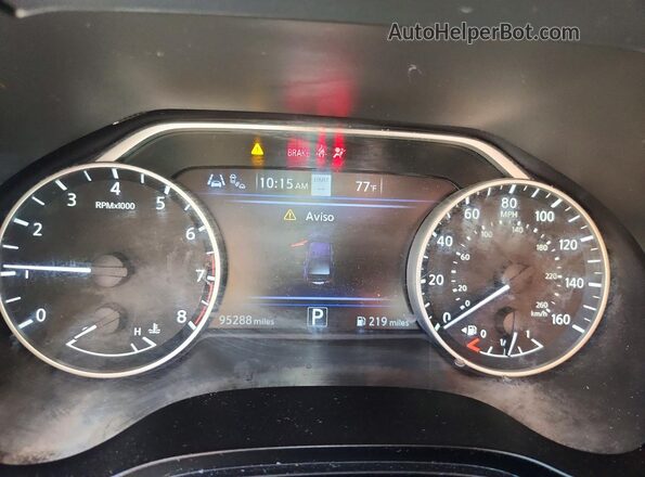 1N4AA6CVXLC364835 2020 NISSAN MAXIMA Серый Вид щитка приборов