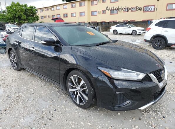 1N4AA6DV7LC383356 2020 NISSAN MAXIMA Black Front view