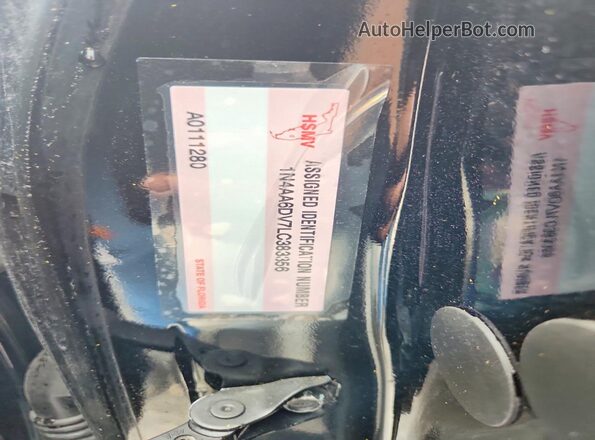 1N4AA6DV7LC383356 2020 NISSAN MAXIMA Black 
