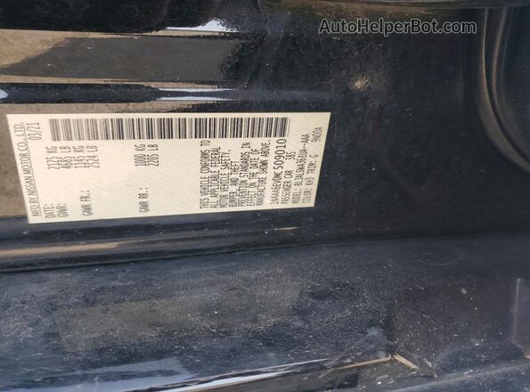 1N4AA6EV0MC509010 2021 NISSAN MAXIMA Черный Вид подкапотного пространства