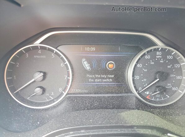 1N4AA6EV0MC509010 2021 NISSAN MAXIMA Черный Вид щитка приборов